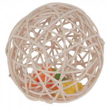 Rattan Ball with loofah pieces